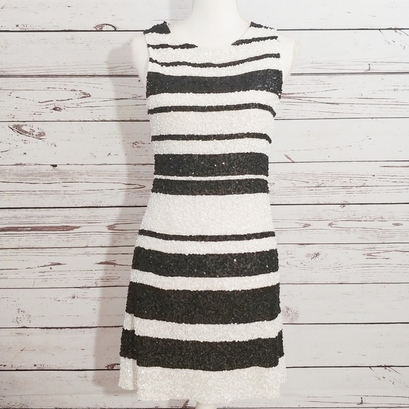 alice and olivia white sequin dress